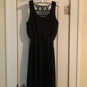 Maxi Dress, Back Cut Out Design, Multi-season, “Mini” slip lining, Boho Chic